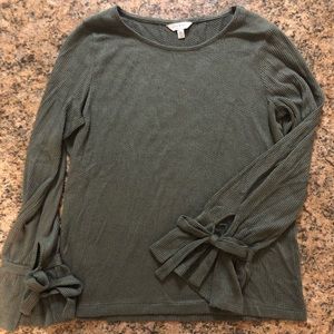 Lucky Brand army green long sleeve shirt